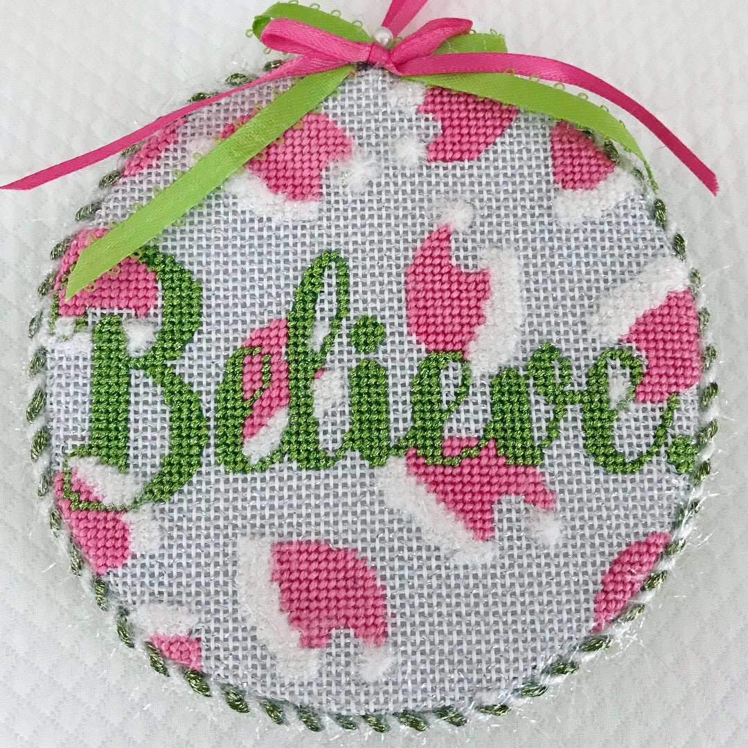 APCH03PG - "Believe" Santa Hats Pink
