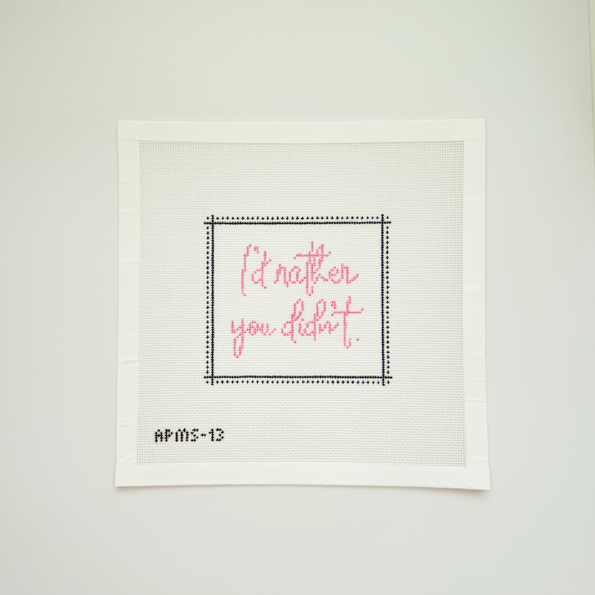 APMS13 - "I'd rather you didn't"