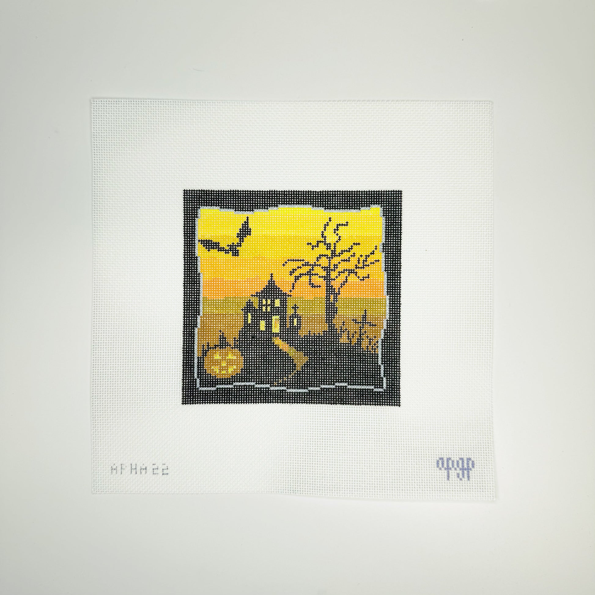 APHA22 - Spooky Scene - Orange with Jack-o-lantern