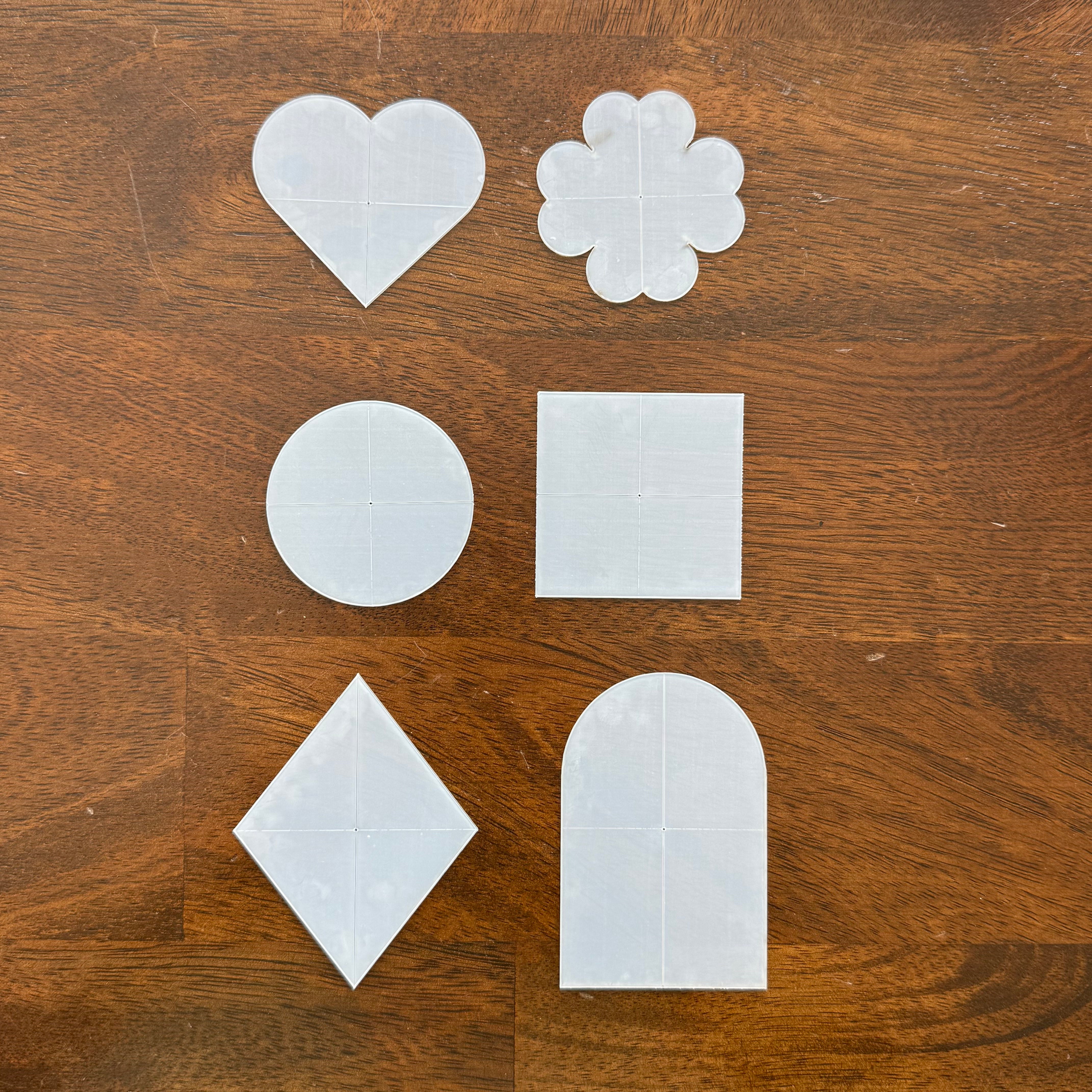 Bag Tag Template for Needlepoint - Set of 6