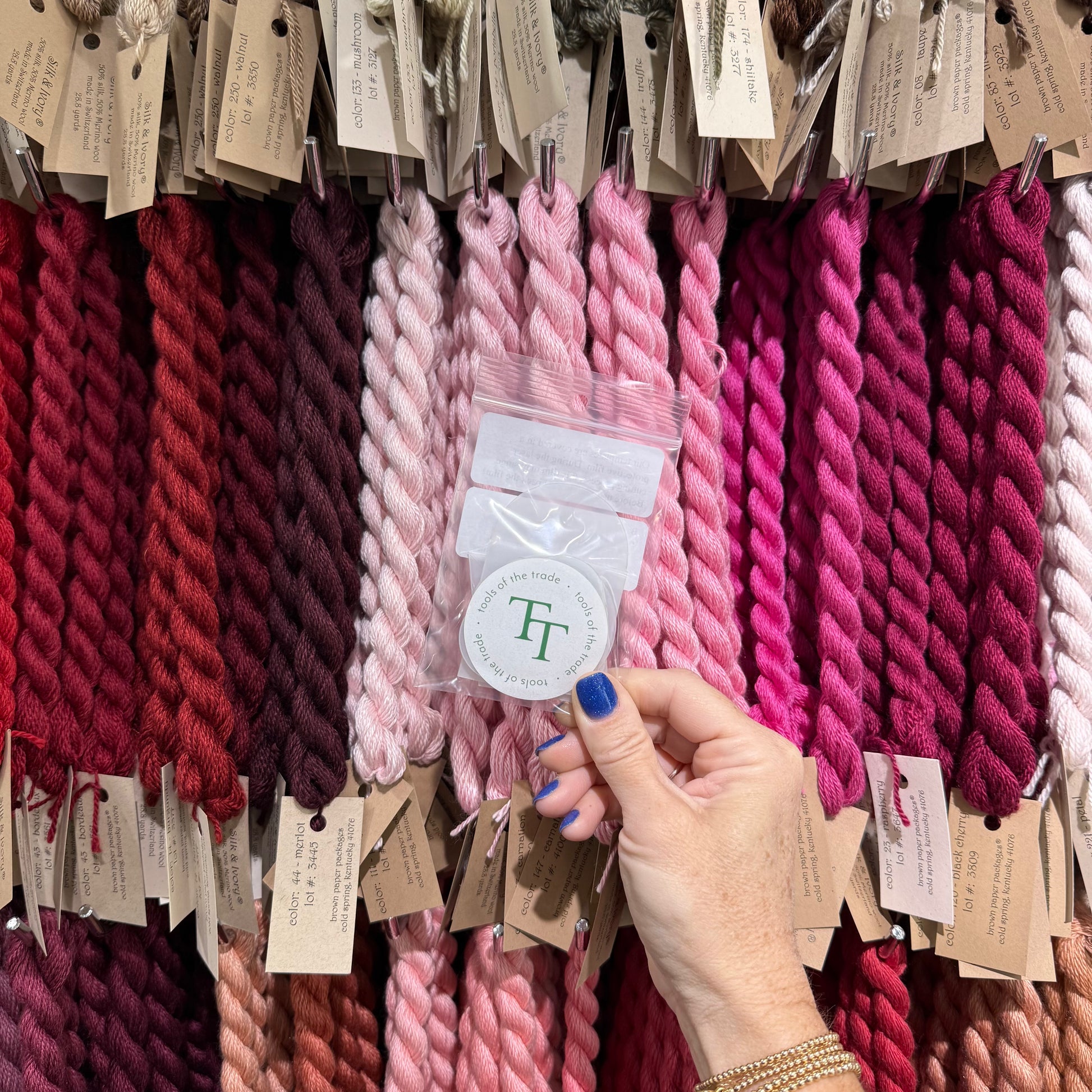 Bag Tag Template for Needlepoint - Set of 6