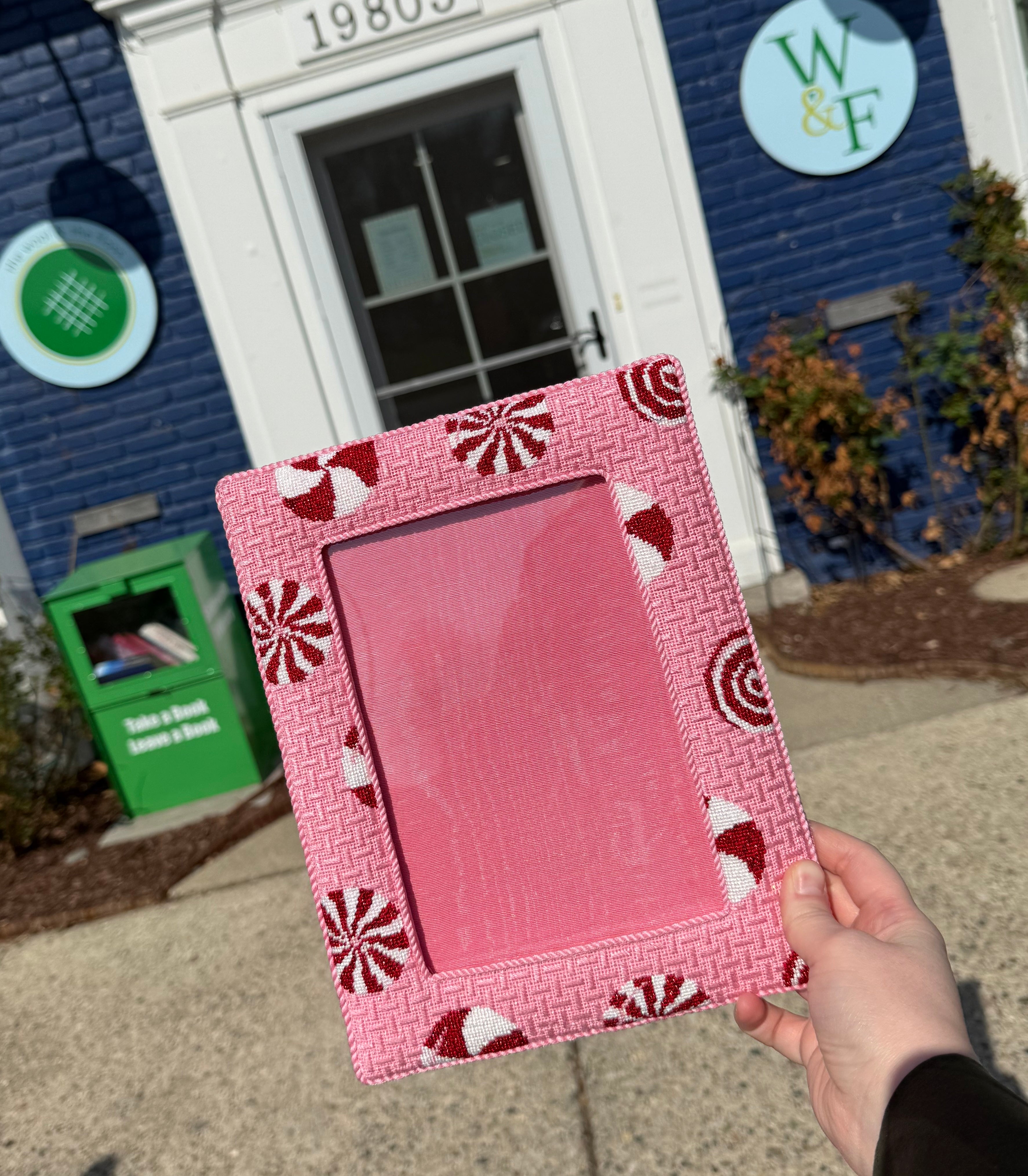 APCH41 - Peppermints on Pink Frame