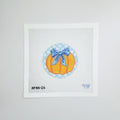 APHA26 - Gingham Pumpkin Round - Blue
