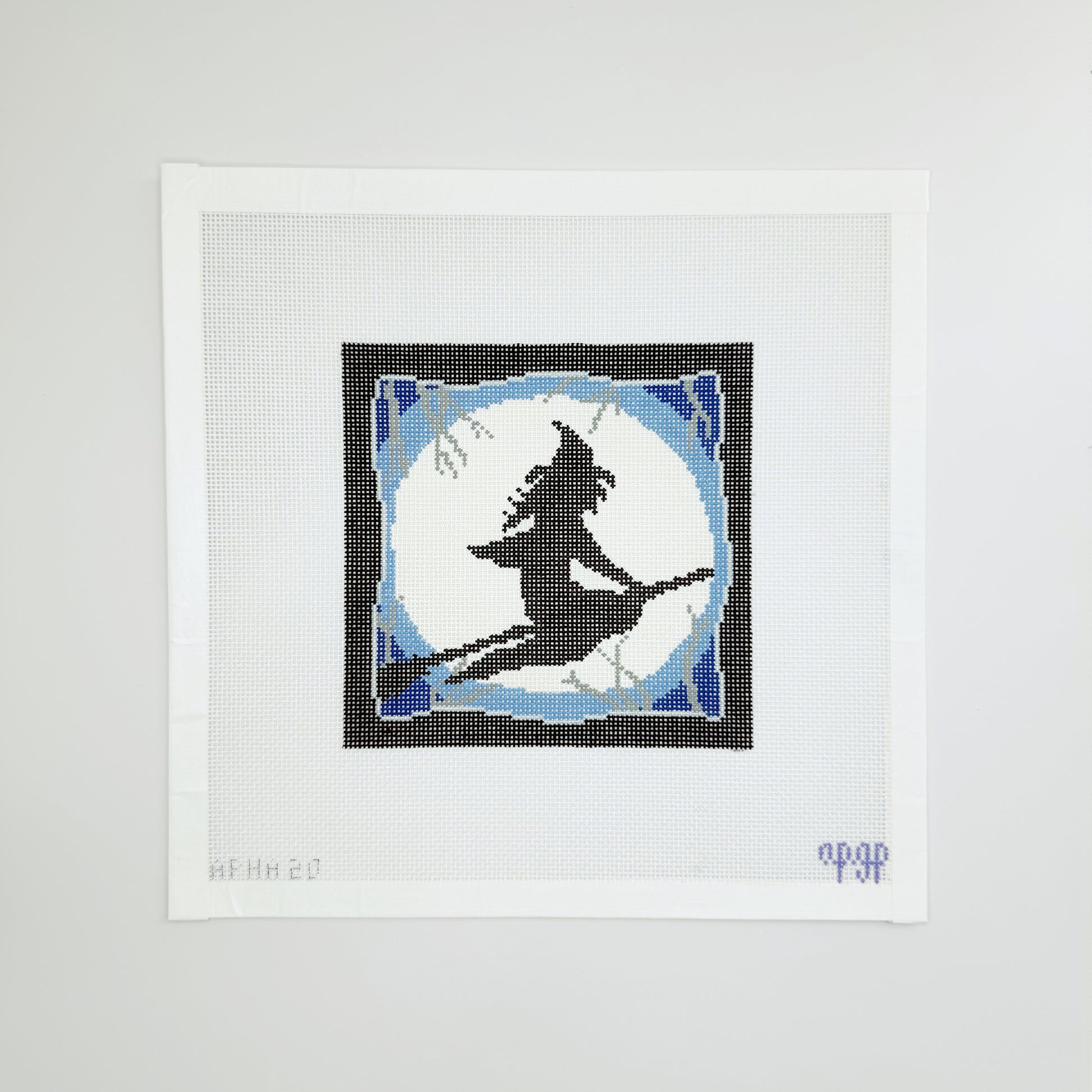 APHA20 - Spooky Scene - Blue with Witch