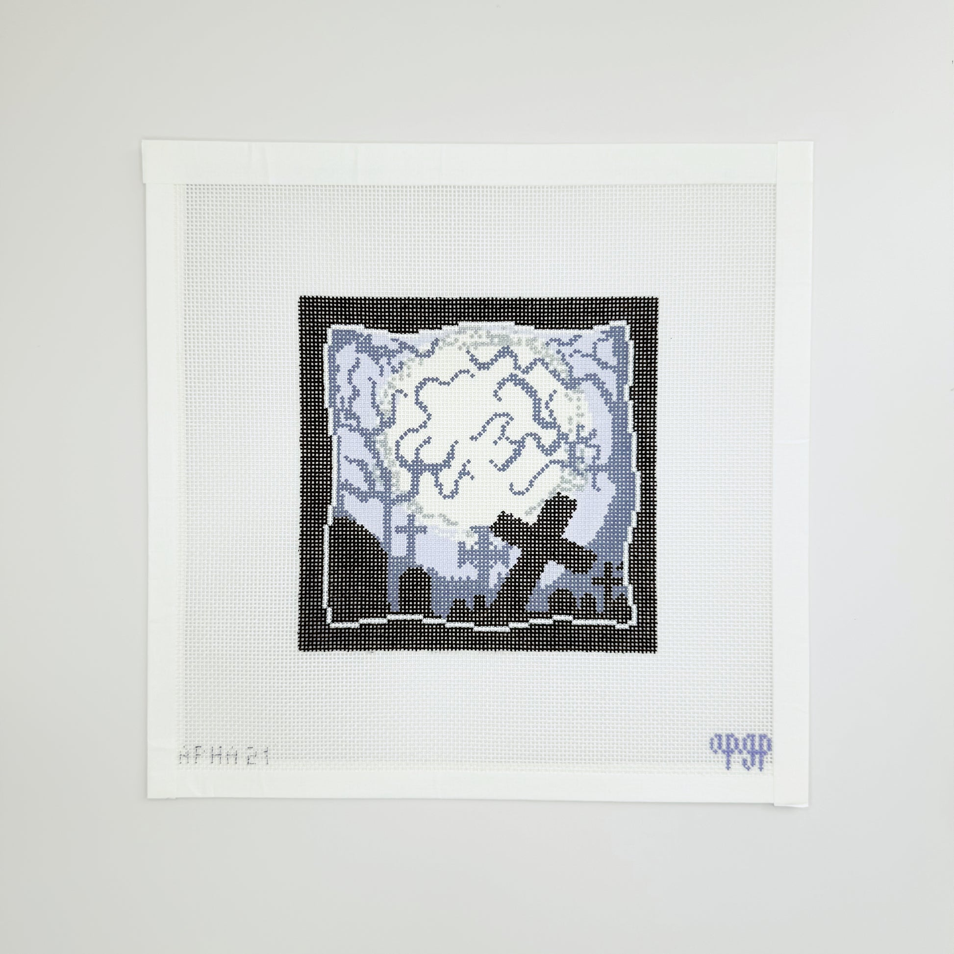 APHA21 - Spooky Scene - Grey Cemetery Scene