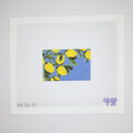 APIN15 - Lemons on Blue - Luggage Tag Insert