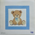 APBA21 -  Lovey Bear with Blue Gingham - 13M 10" x 10" - S26