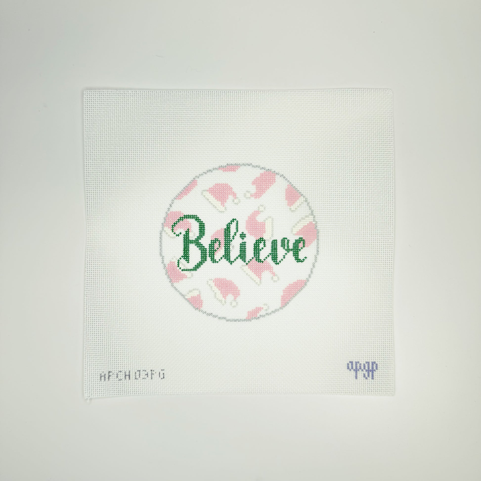 APCH03PG - "Believe" Santa Hats Pink