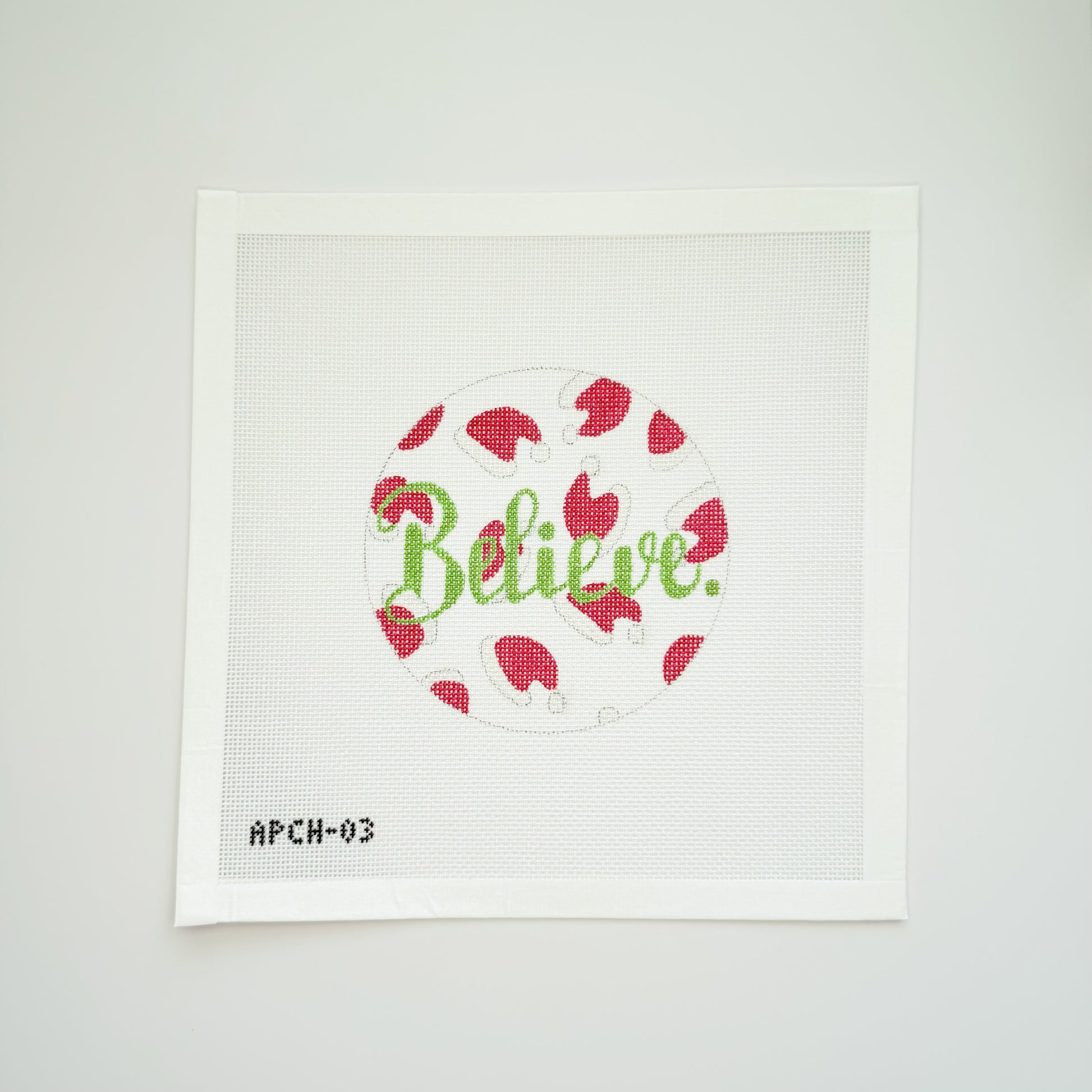 APCH03 - "Believe" Santa Hats Red & Green