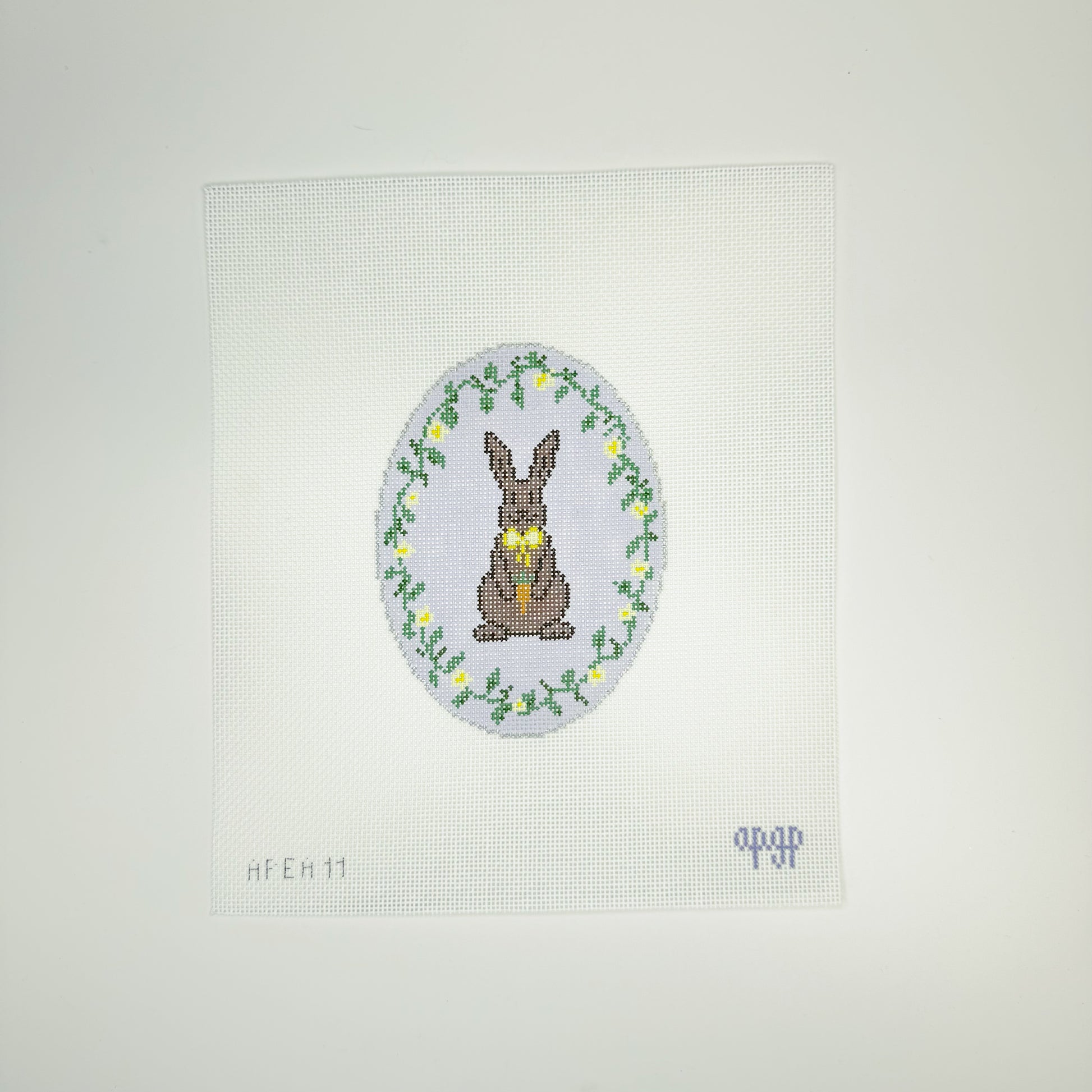 Chocolate Bunny Oval