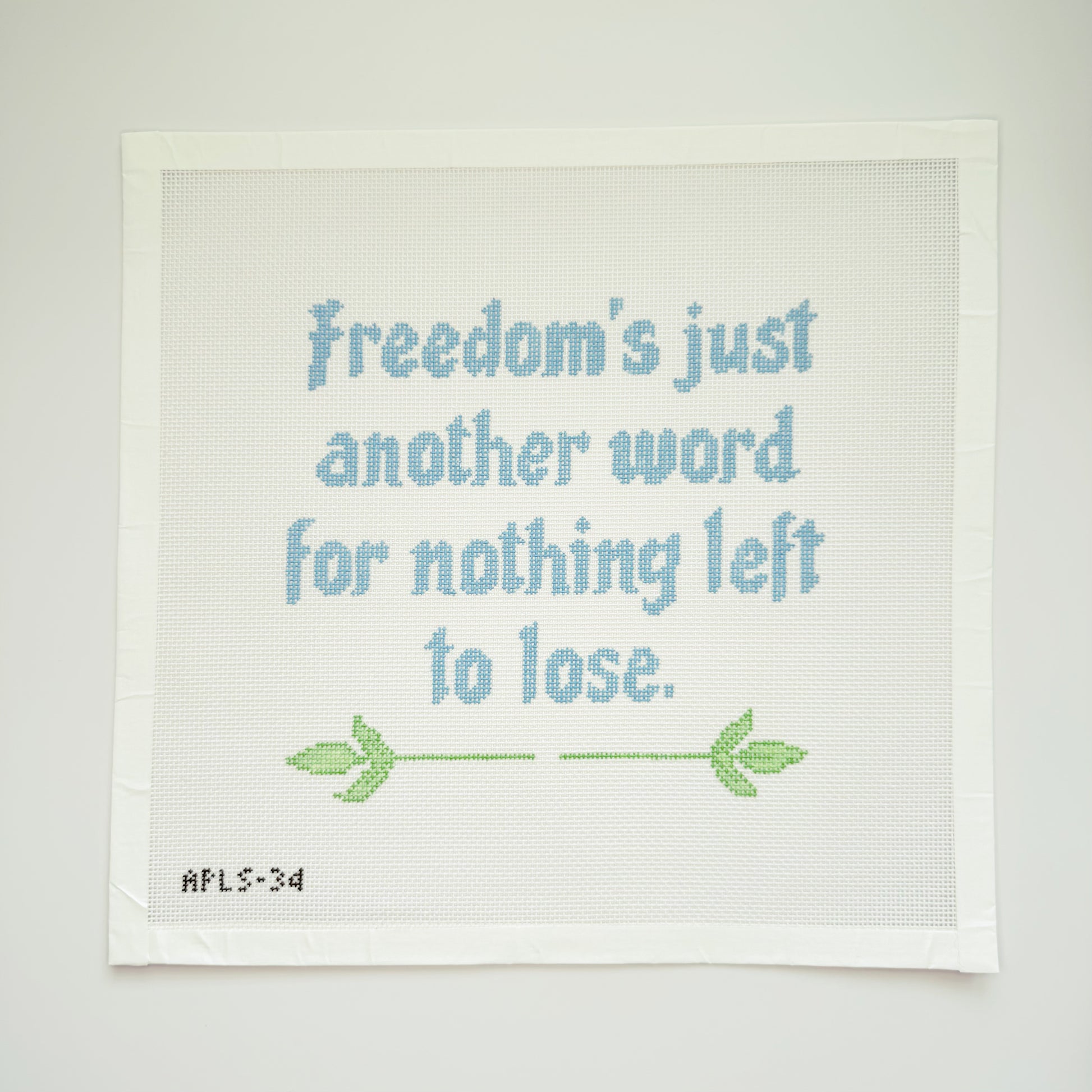 APLS34 - "Freedom's just another word for nothing left to lose" Canvas