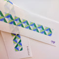 APBS09-G Color Block Bag Strap - Green/Blue - 13M 39 x 2.2" - F26