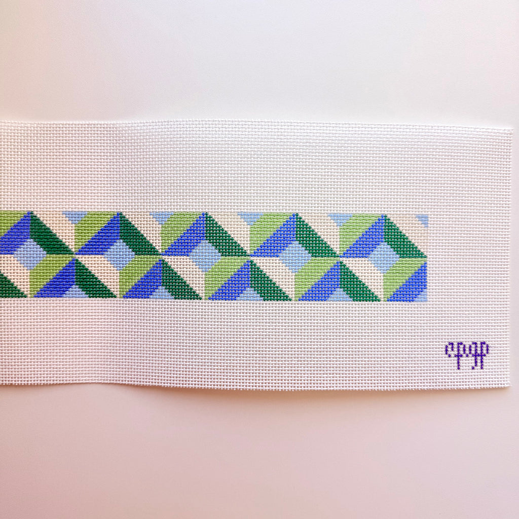 APBS09-G Color Block Bag Strap - Green/Blue - 13M 39 x 2.2" - F26