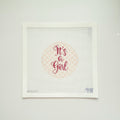 APBA17 - "It's a Girl" Gingham Canvas