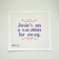 APLS33 - "Josie on a vacation far away"