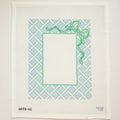 APFR02 - Blue Lattice Frame with bow