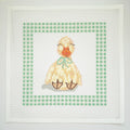 APBA15 - Duck Lovey with Green Gingham Border