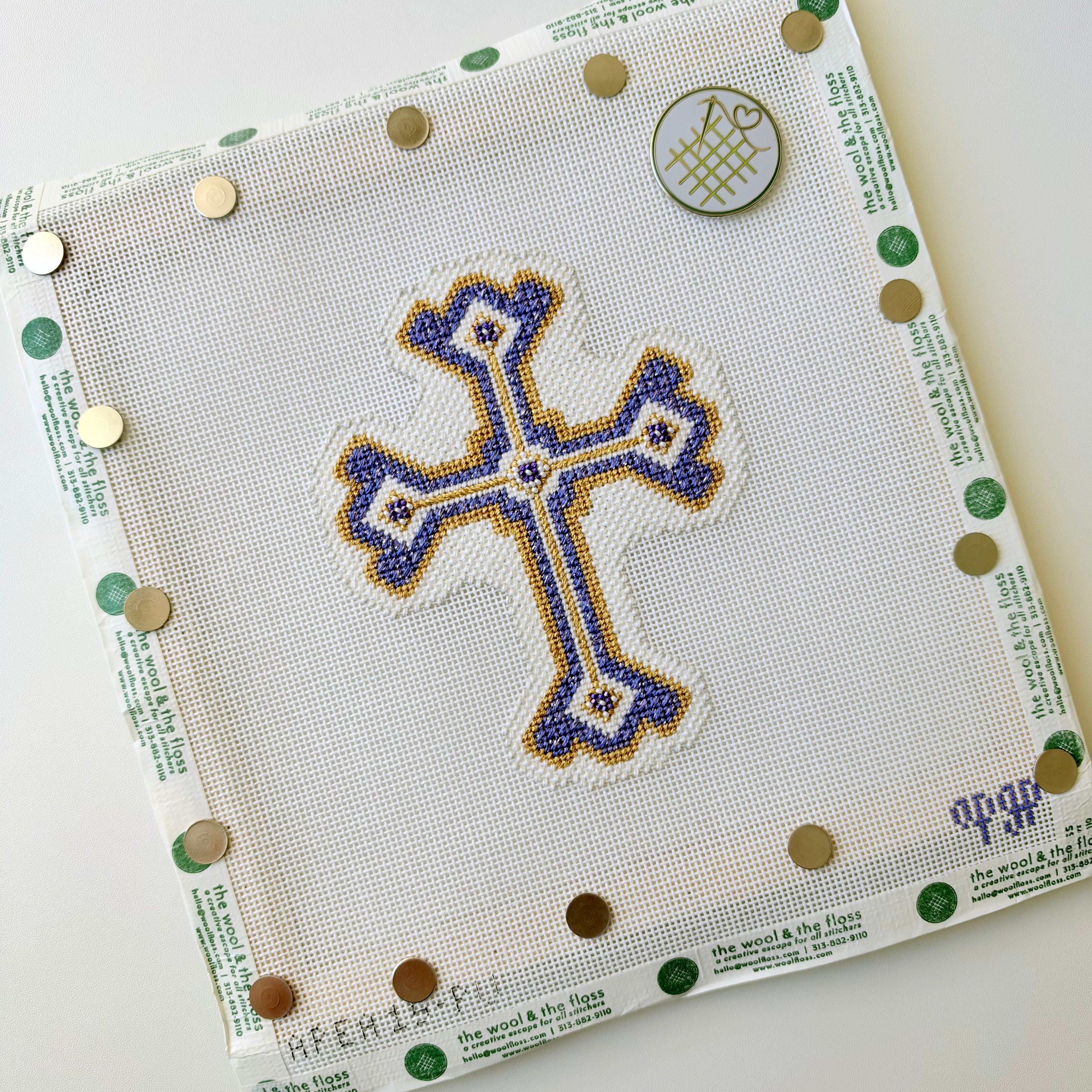 APEA15-PU - Cross Purple - 18M 4" x 5" - F26