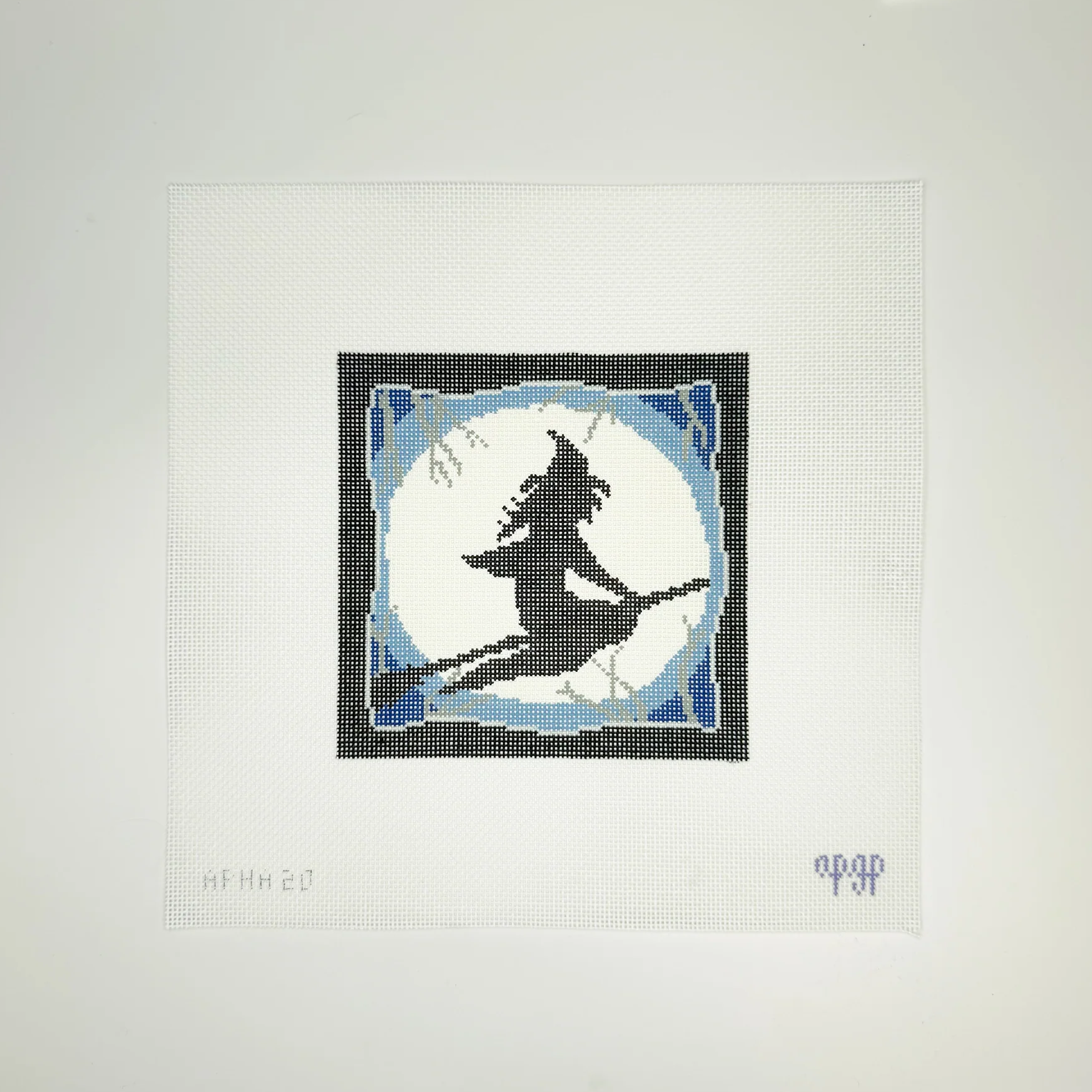 APHA20 - Spooky Scene - Blue with Witch
