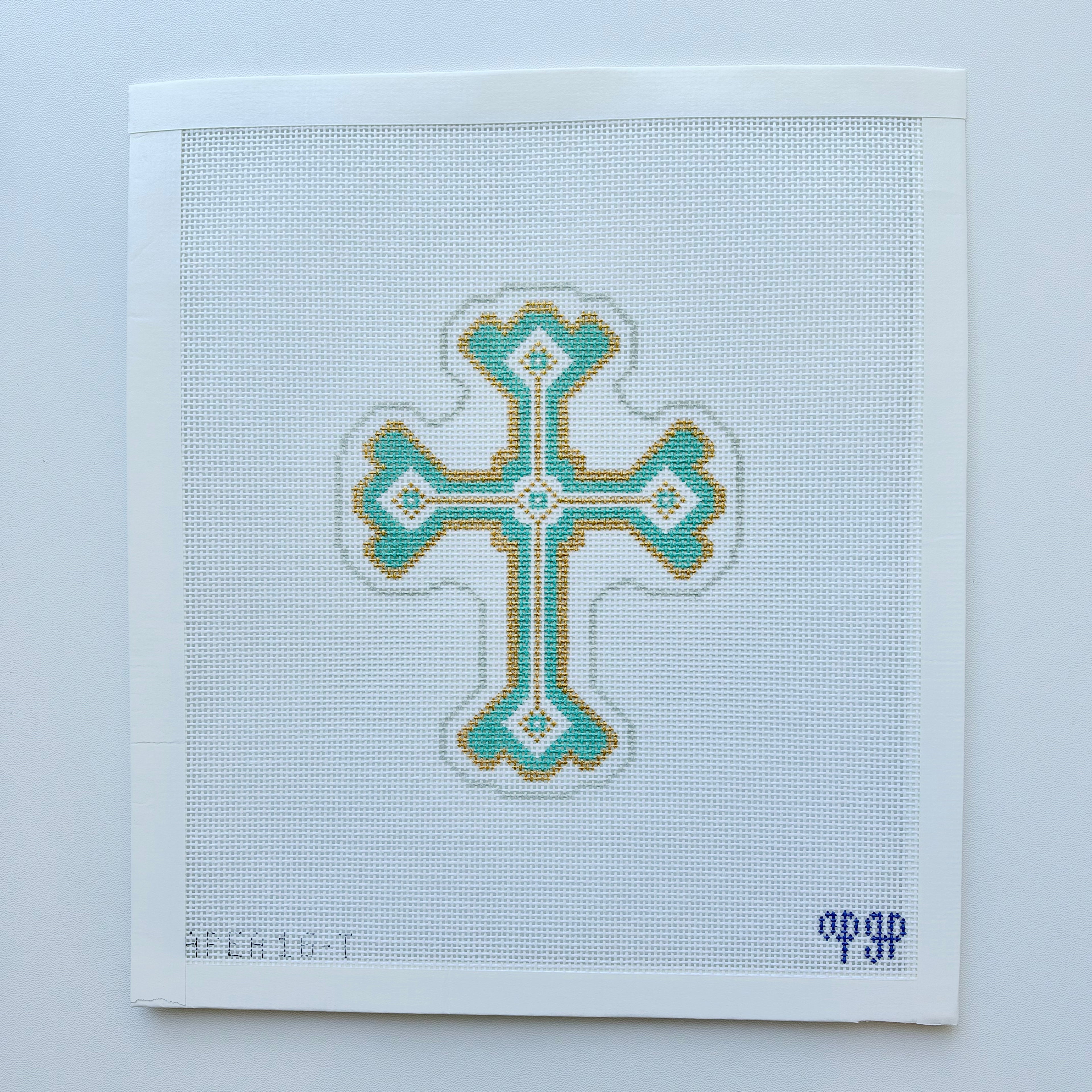 APEA16-T - Cross Teal - 18M 4" x 5" - F26